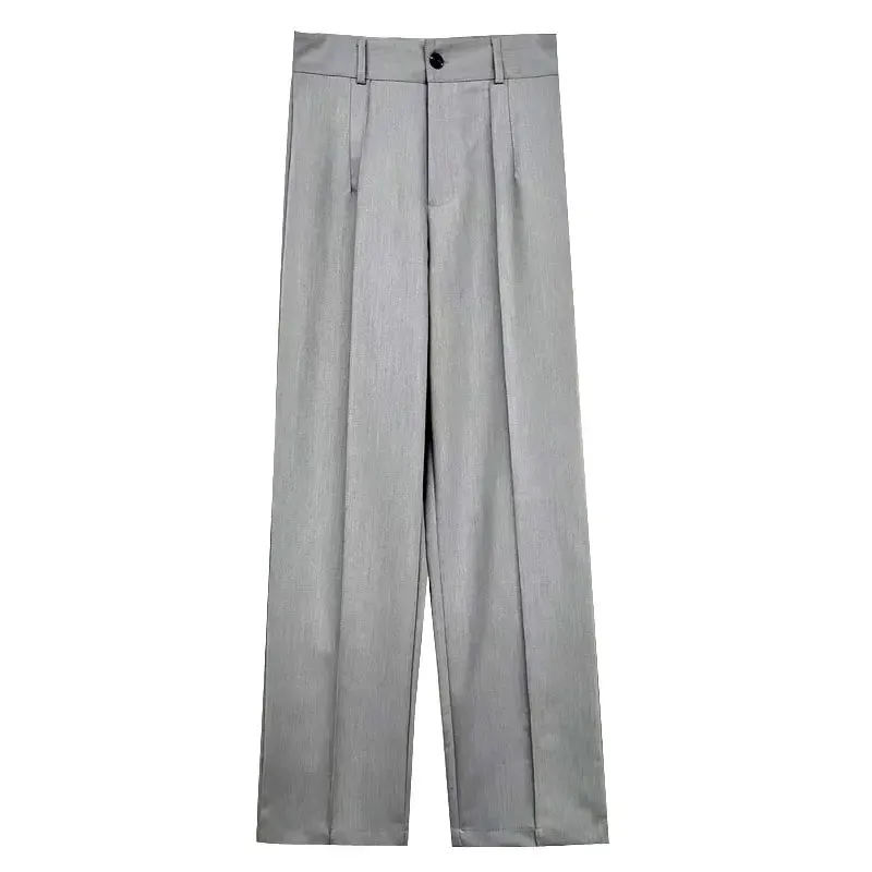 Obsidian Phoenix Women's Luxury High-Waist Straight Pants