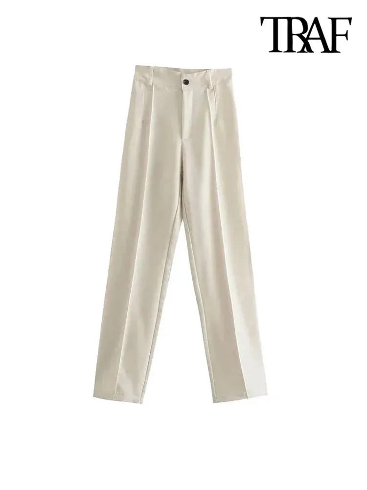 Obsidian Phoenix Women's Luxury High-Waist Straight Pants