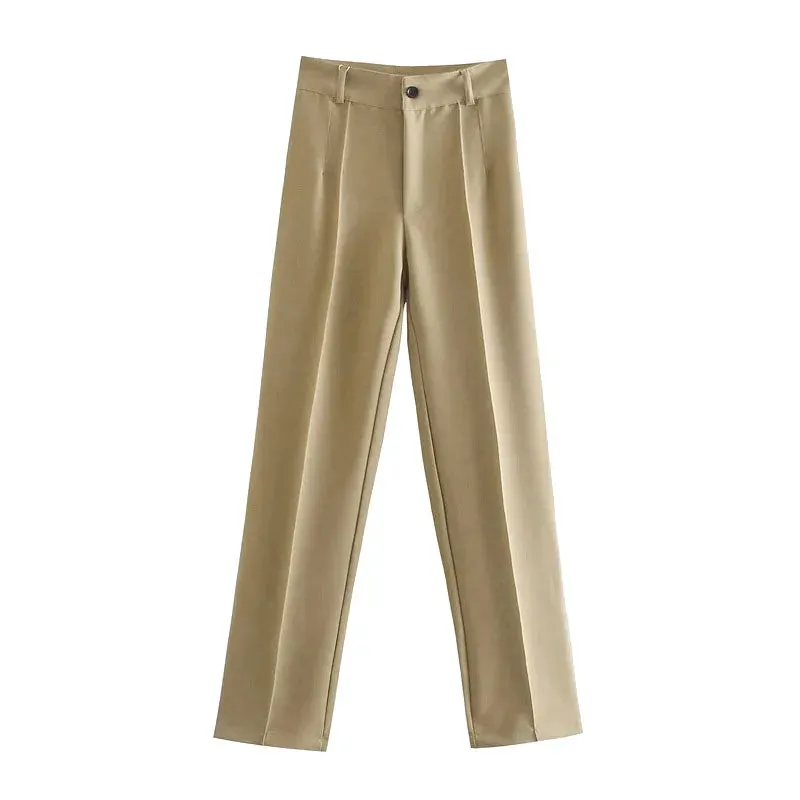 Obsidian Phoenix Women's Luxury High-Waist Straight Pants