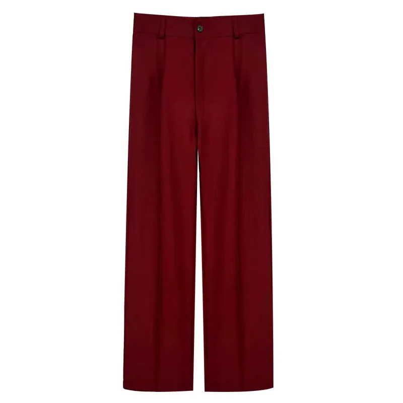 Obsidian Phoenix Women's Luxury High-Waist Straight Pants