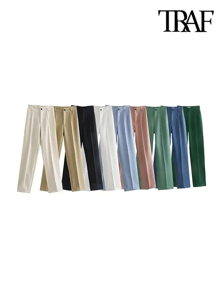 Obsidian Phoenix Women's Luxury High-Waist Straight Pants