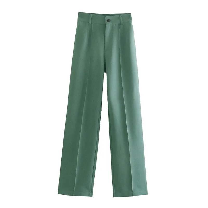 Obsidian Phoenix Women's Luxury High-Waist Straight Pants