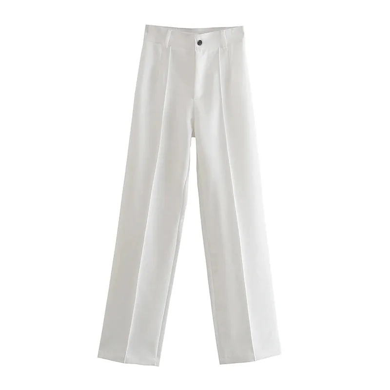 Obsidian Phoenix Women's Luxury High-Waist Straight Pants