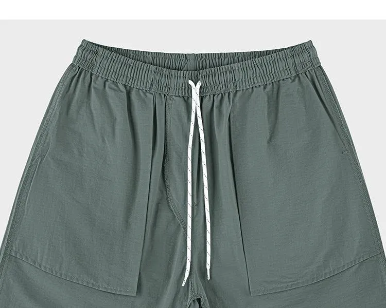 Outdoor Elastic Waist Sports Shorts