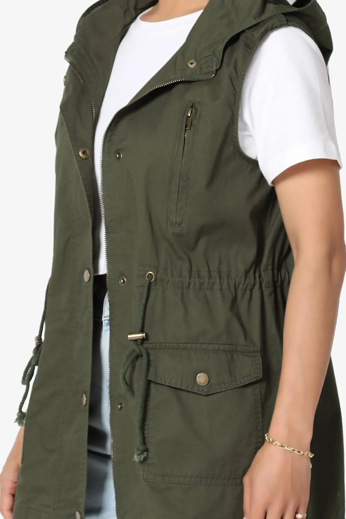Paislee Loose Fit Utility Vest PLUS