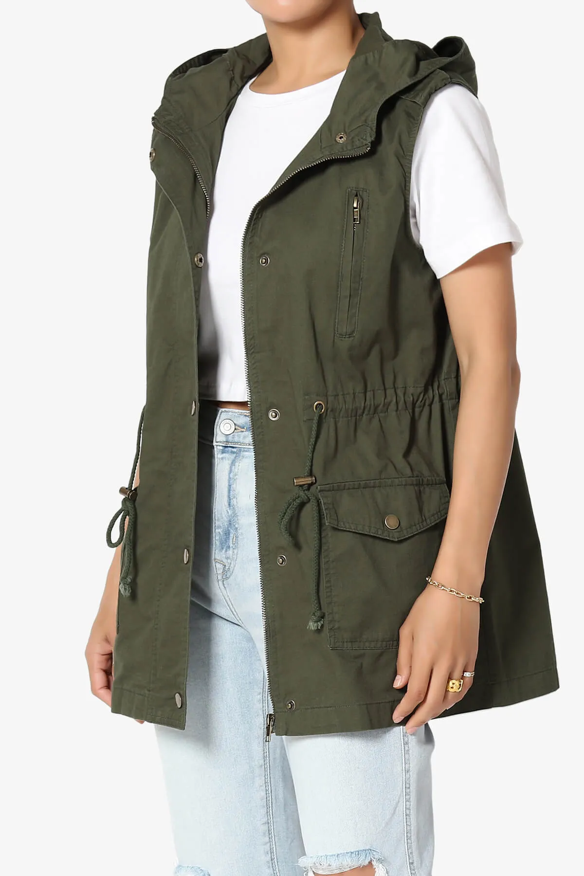 Paislee Loose Fit Utility Vest PLUS