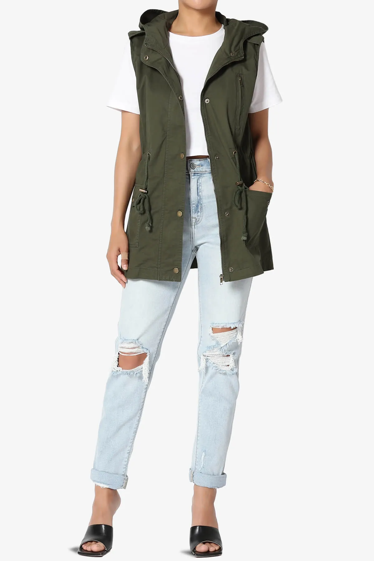Paislee Loose Fit Utility Vest PLUS