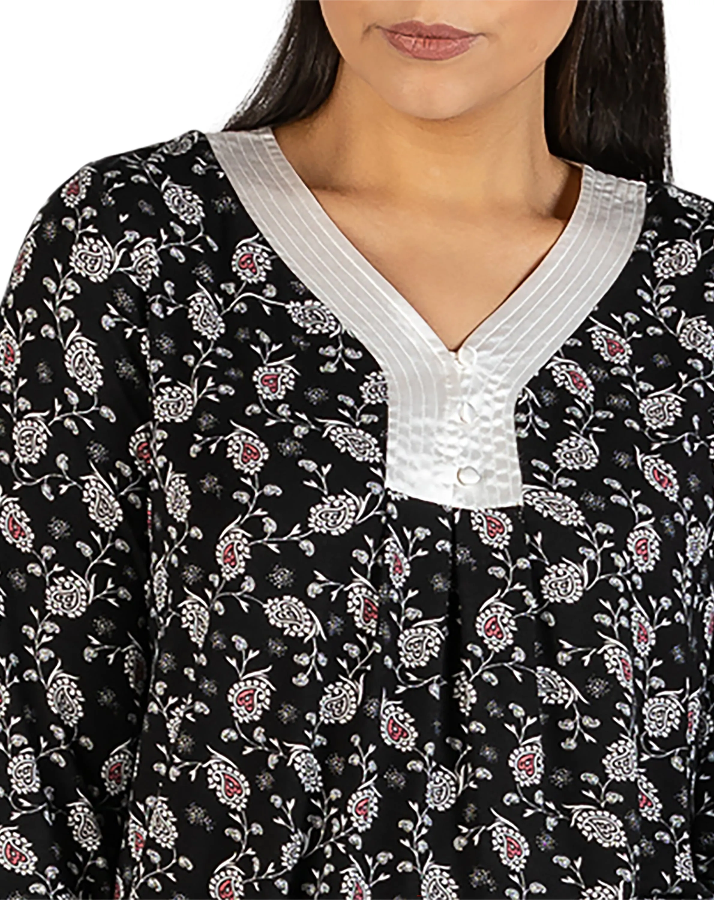 PAISLEY PJ SET BLACK - Y248P