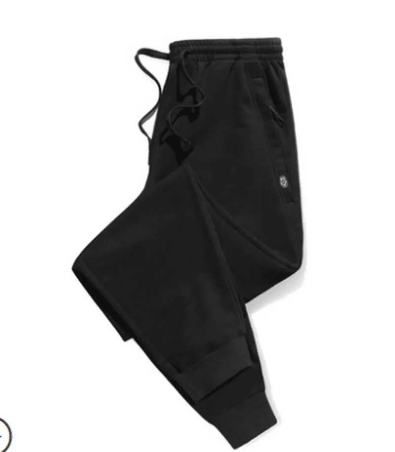 Pants Men'S Spring and Autumn Men'S Sports Pants Loose-Closed Feettrousers Tidesummertie-Foot Leisure Pure Cotton Trousers