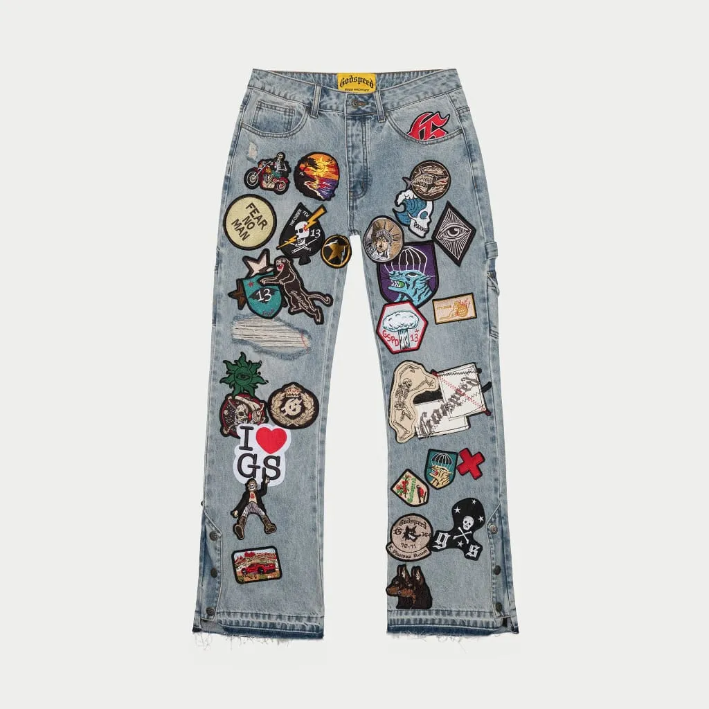 Patchwork Denim (Blue Wash)