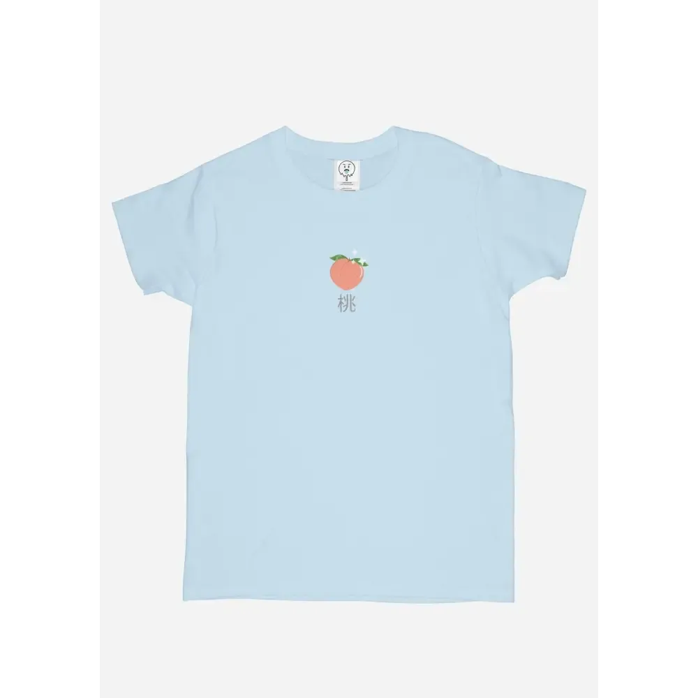 Peach Graphic T-Shirt for a Y2K Inspired Look