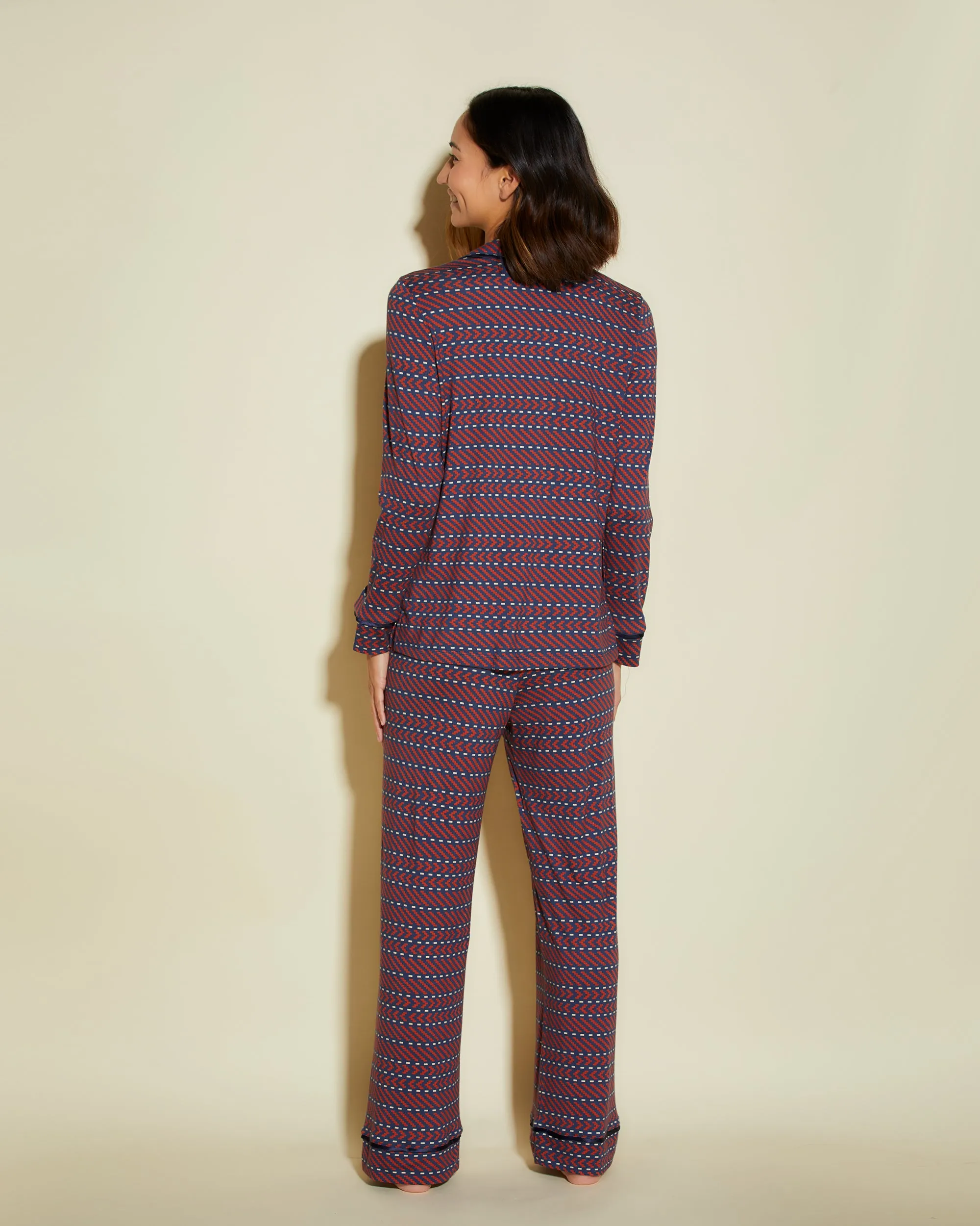 Petite Long Sleeve Top & Pant Pajama Set