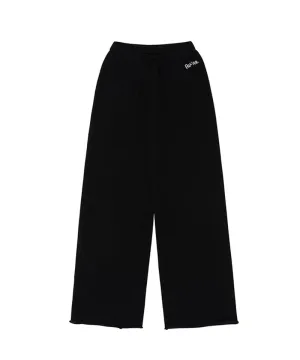 PIV'VEE Cashmere Knit Straight Pants - Ebony Black