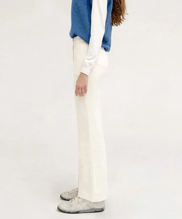 PIV'VEE Comfy Corduroy Trousers - Cloud White