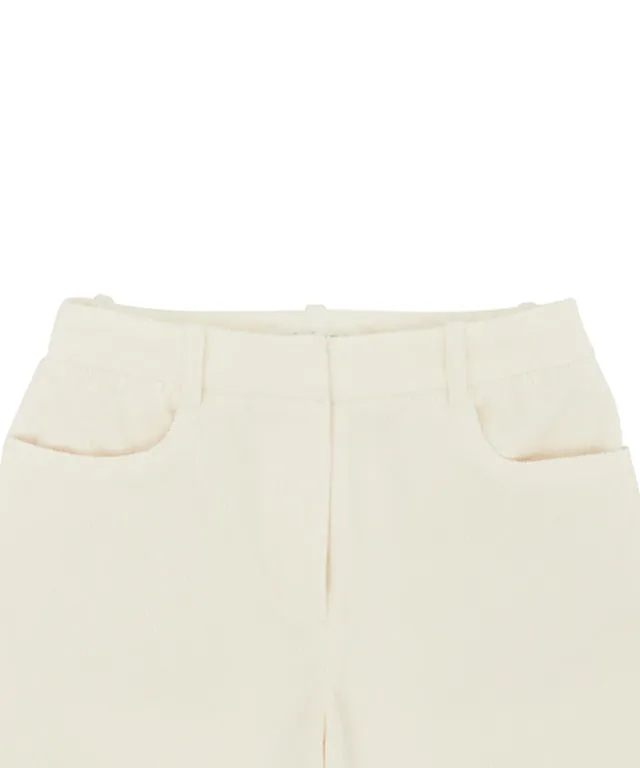 PIV'VEE Comfy Corduroy Trousers - Cloud White