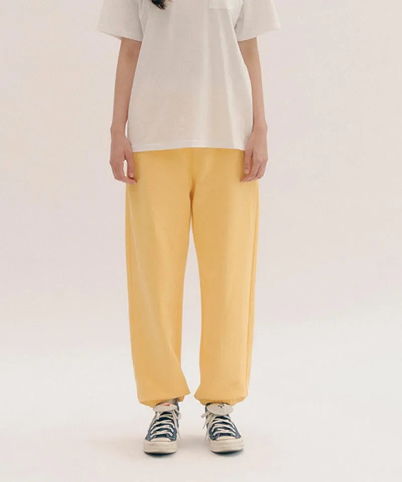 PIV'VEE ee Logo Jogger Pants - Sunny Yellow