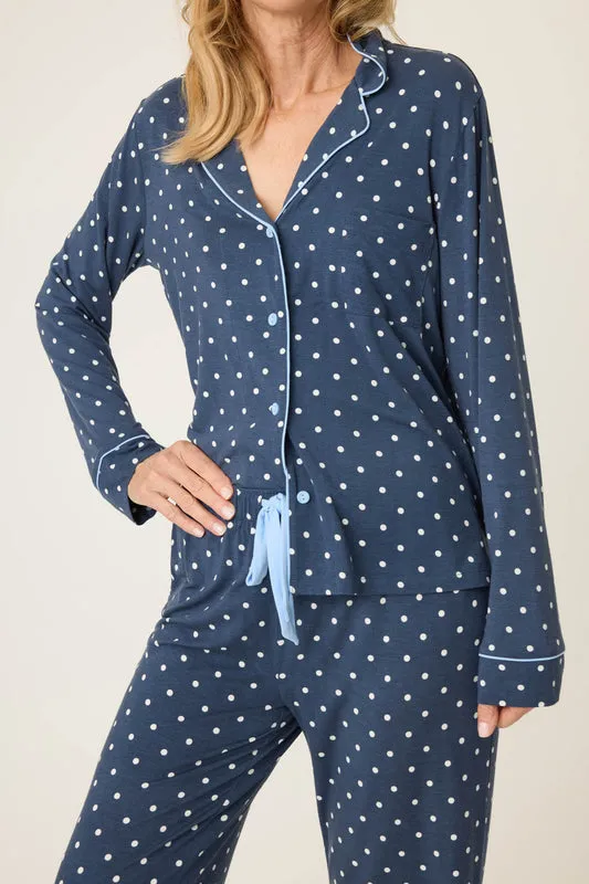 PJ SALVAGE POLKA DOT PARTY PJMODAL SET- RSPDPJ