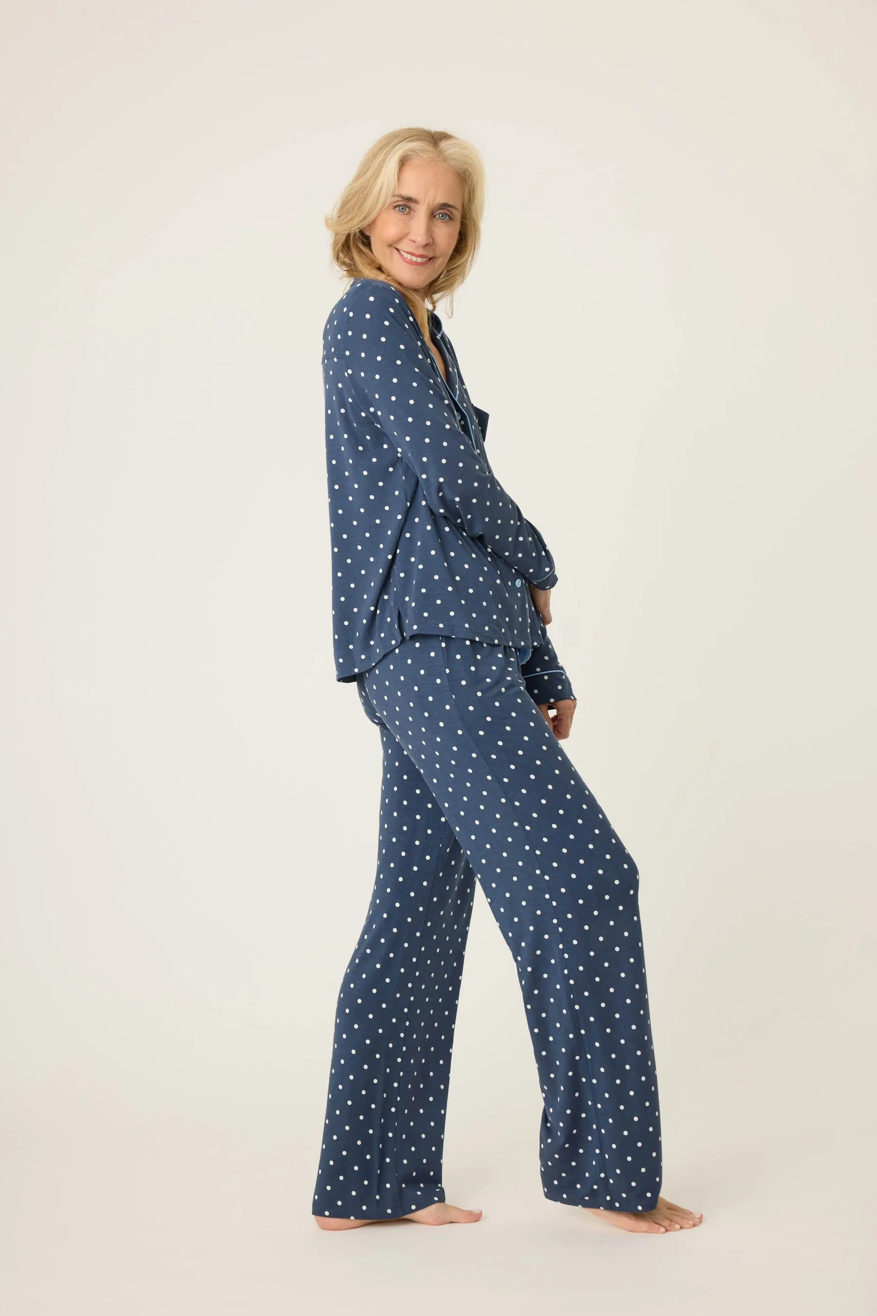 PJ SALVAGE POLKA DOT PARTY PJMODAL SET- RSPDPJ