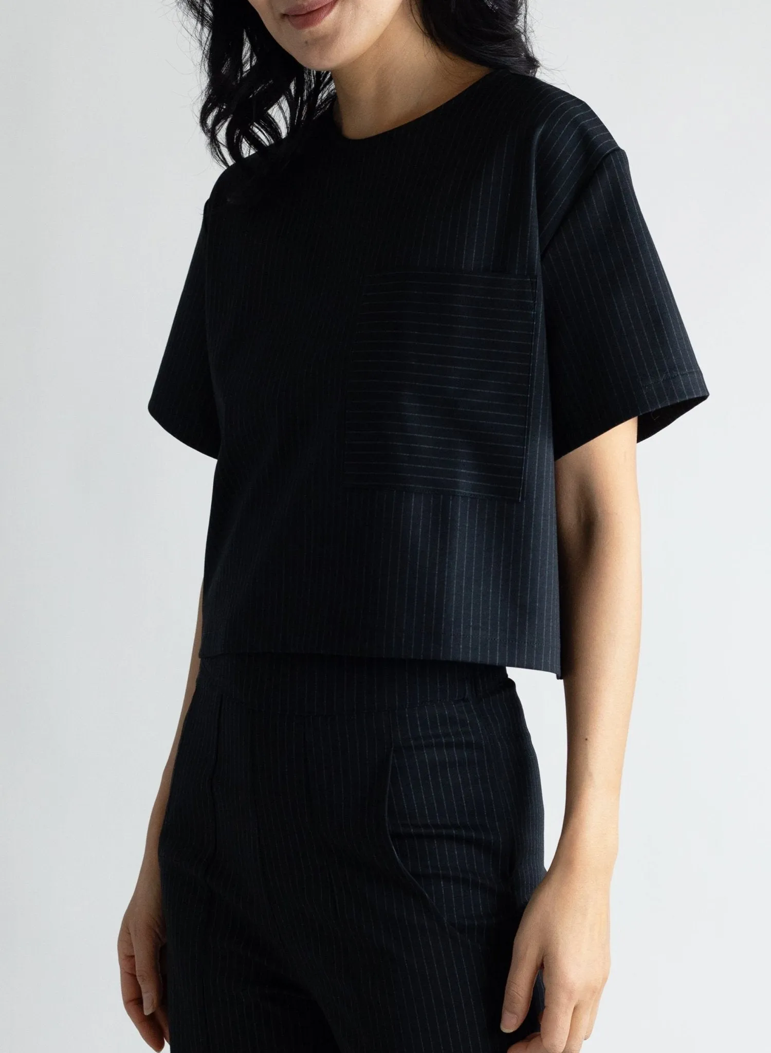 Ponte Tee - Pinstripe