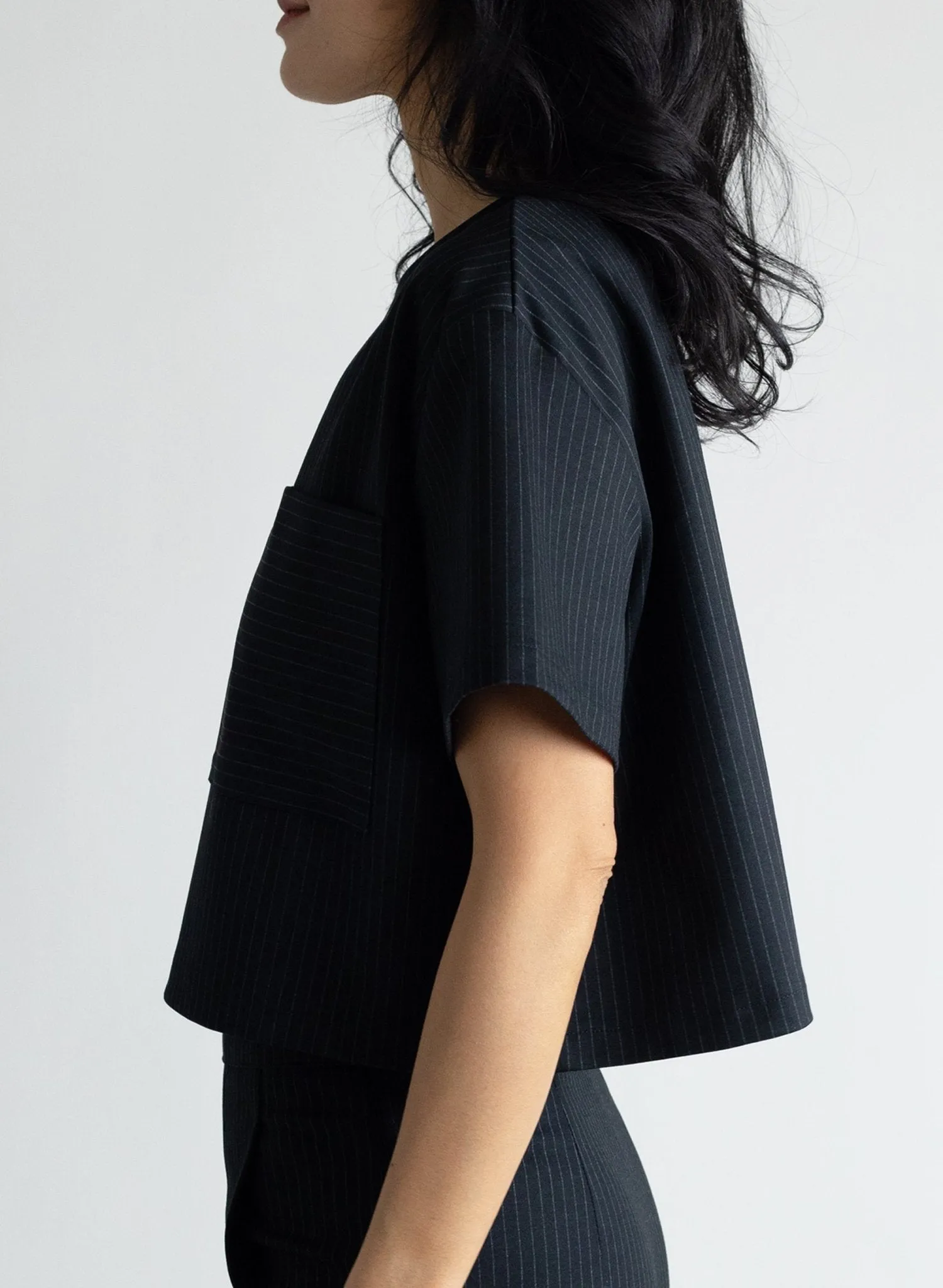 Ponte Tee - Pinstripe