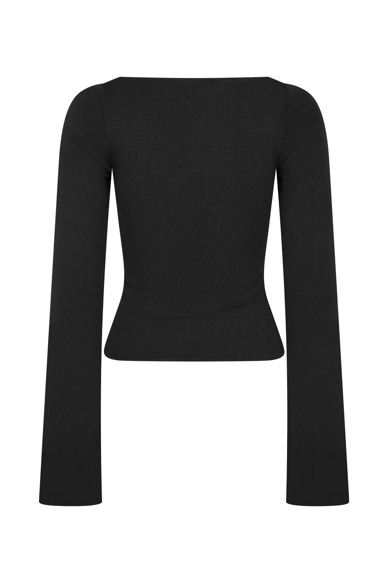 Preston Modal Long Sleeve Top - Black