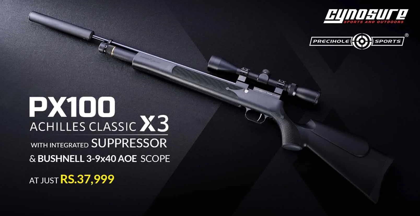 PX100 Achilles X3 with Bushnell 3-9x40 AOE