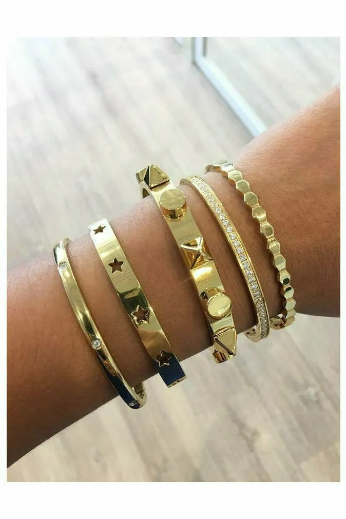 Pyramid Cuff Bracelet