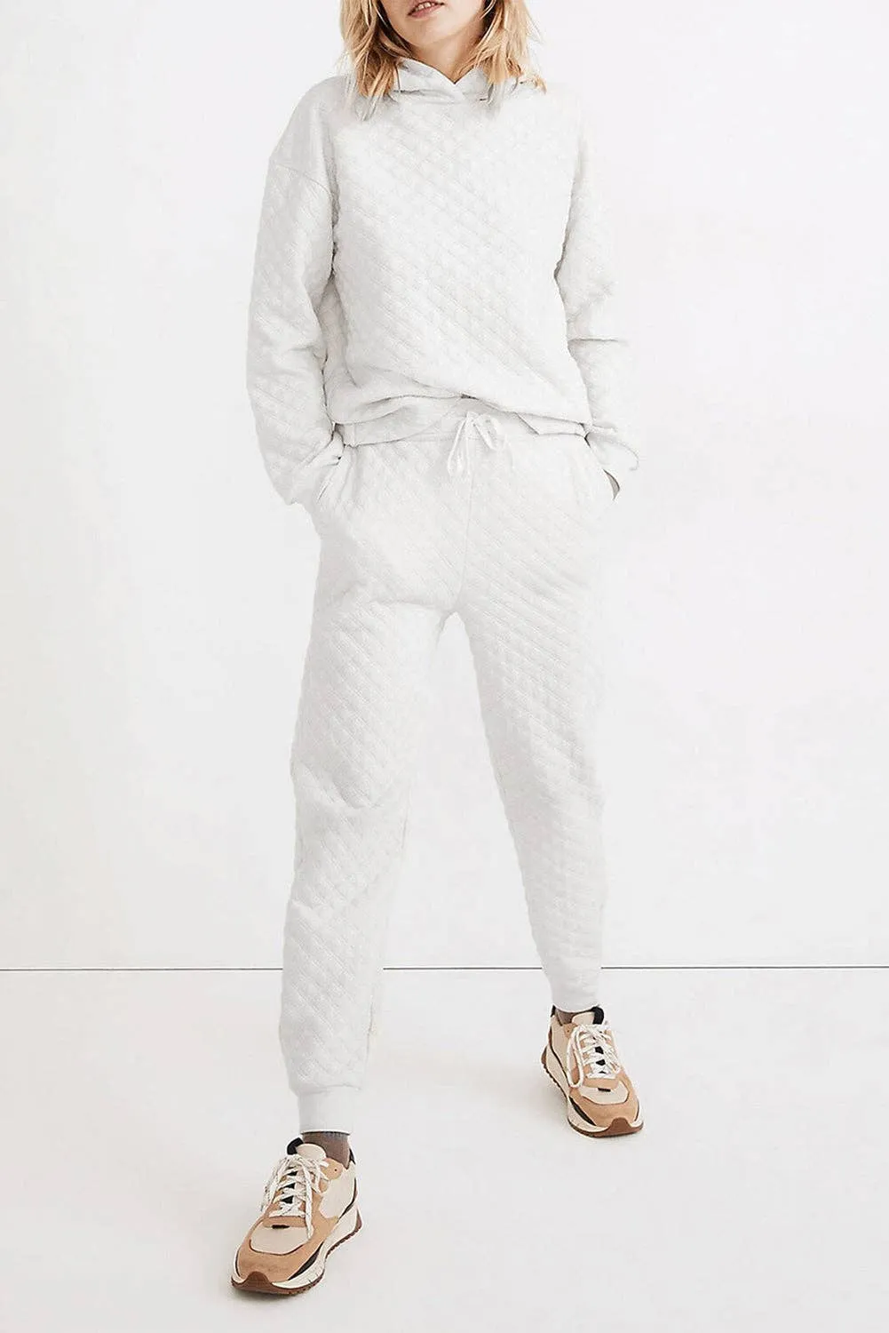 Quilted Hoodie and Sweatpant Set