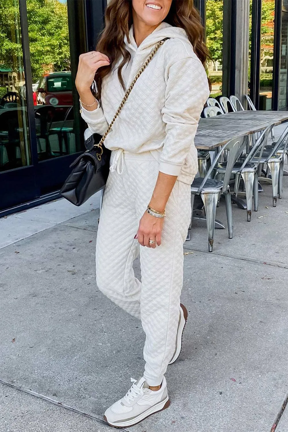 Quilted Hoodie and Sweatpant Set