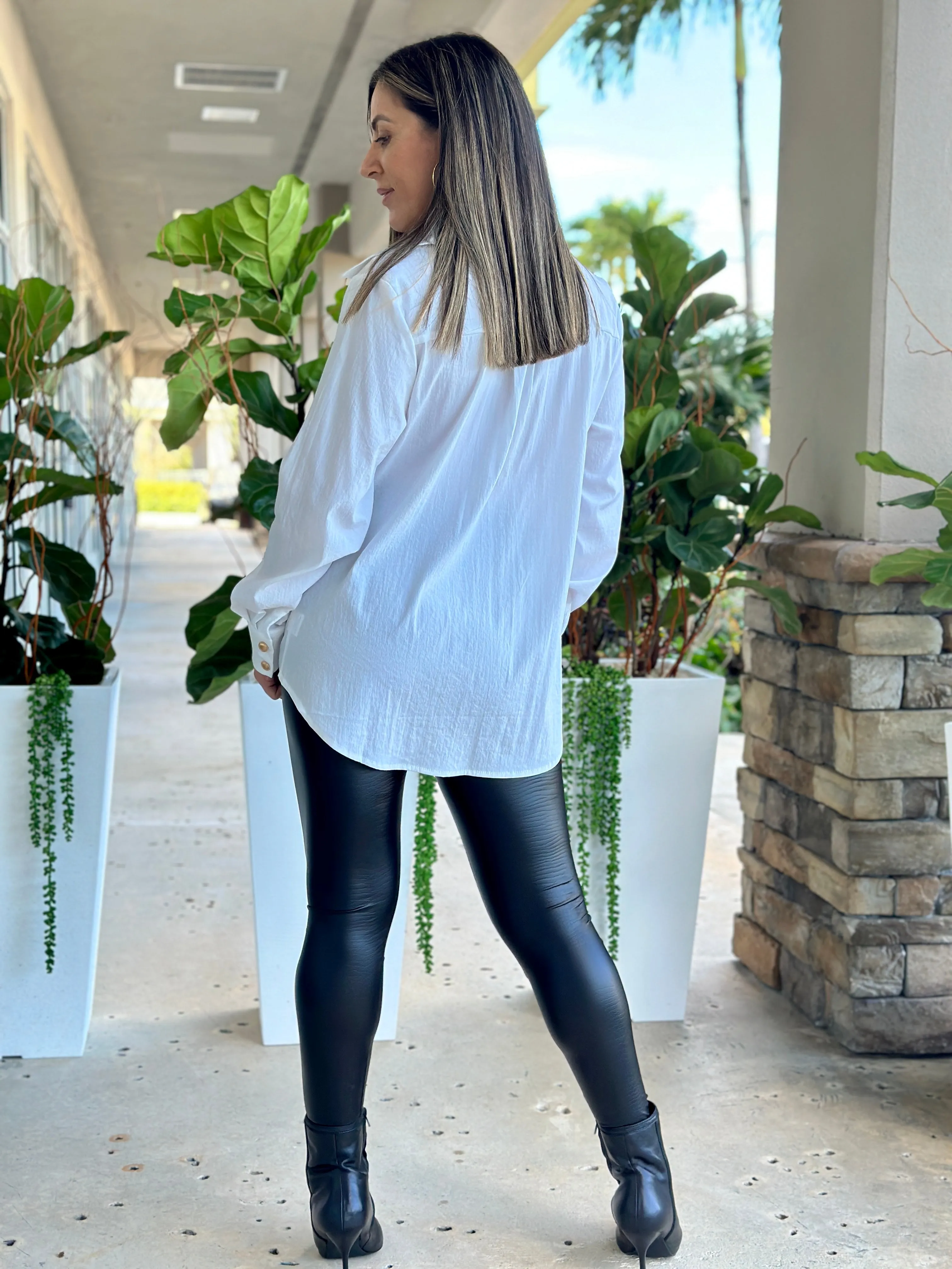 "Stars" Embellished stars Button down Shirt