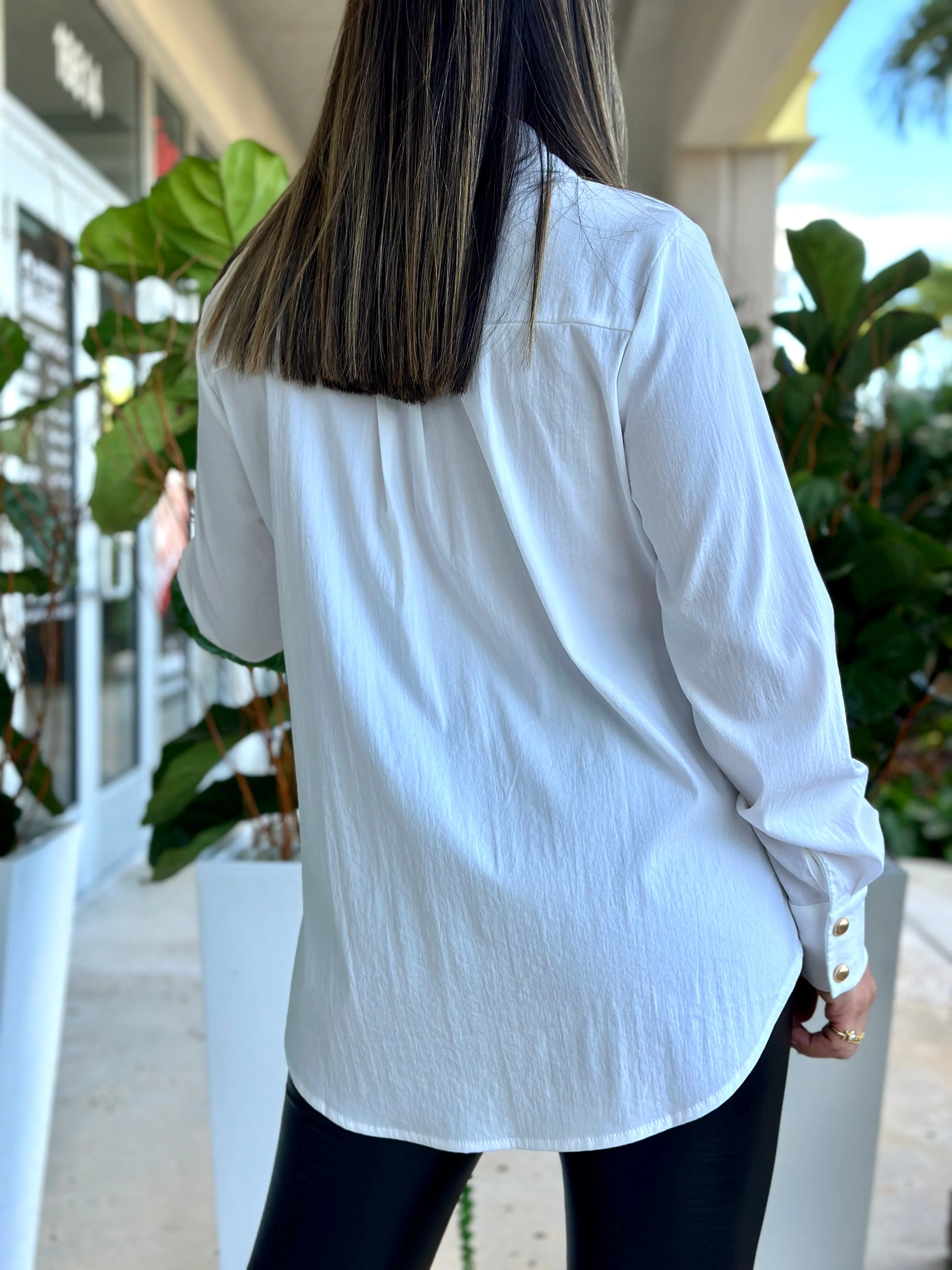 "Stars" Embellished stars Button down Shirt