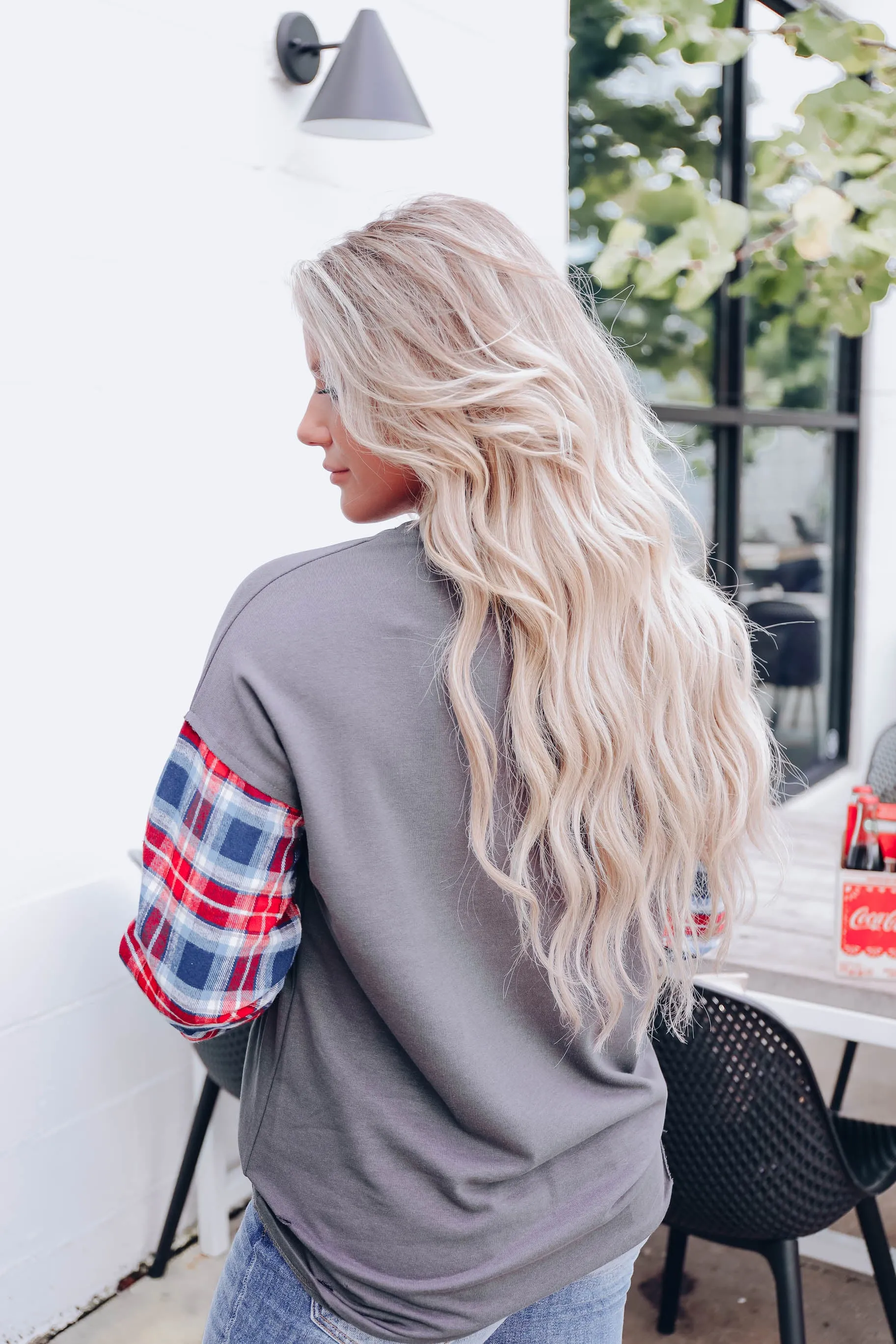 Racing Team Distressed Graphic Sweatshirt