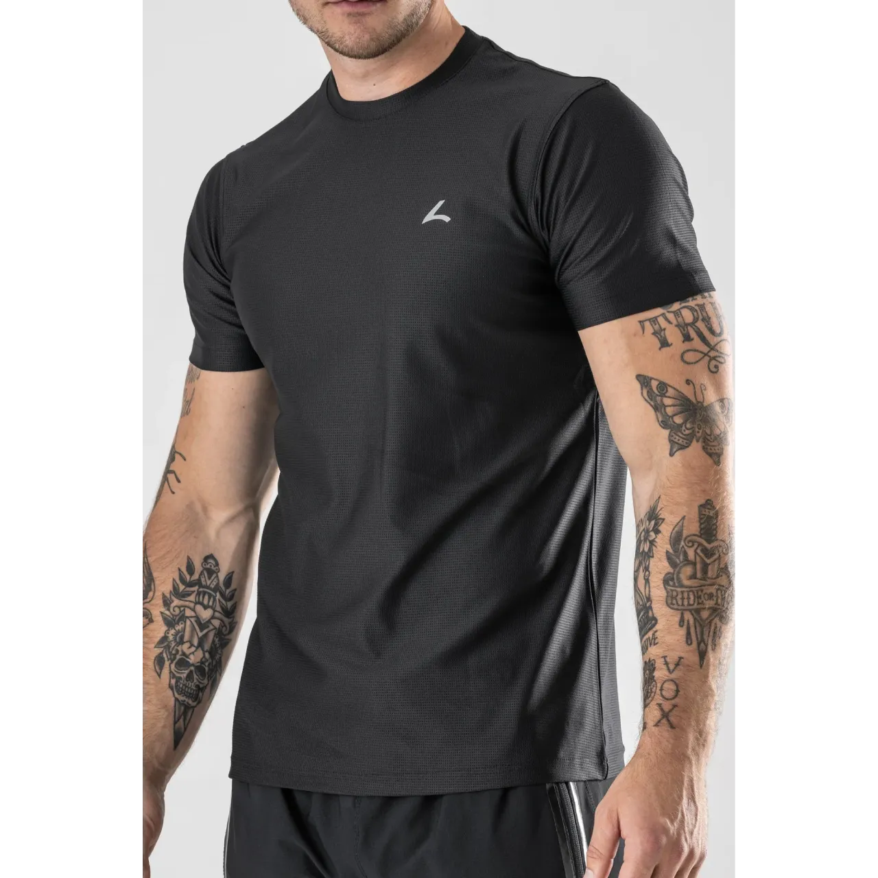 Reeva Sports Shirt - Black Mesh