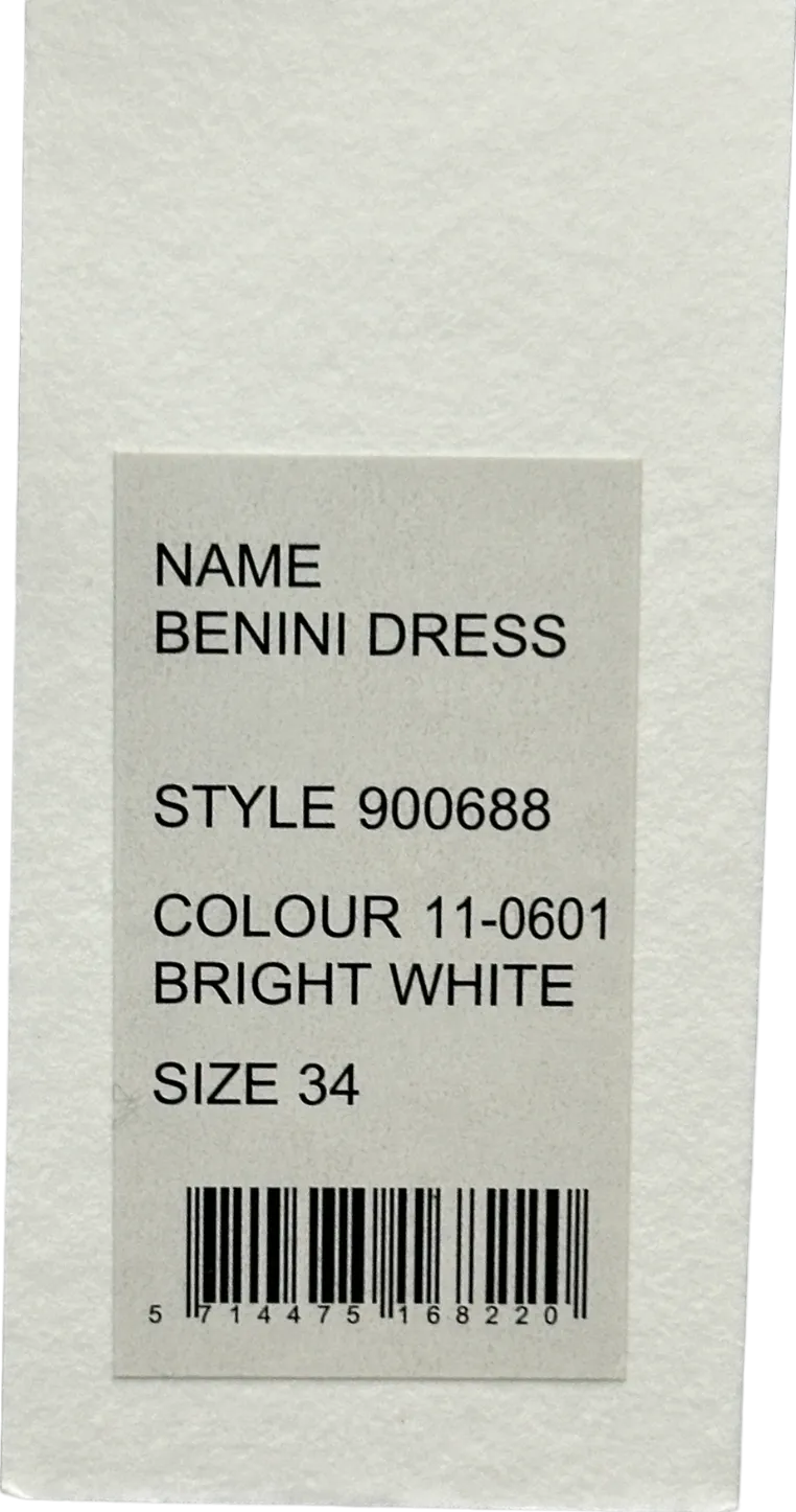 Remain Birger Christensen Bright White Benini Dress UK 6