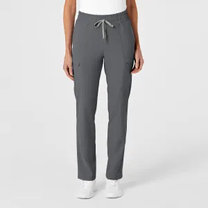 RENEW 5334 High Waist Slim Leg Scrub Pants Pewter