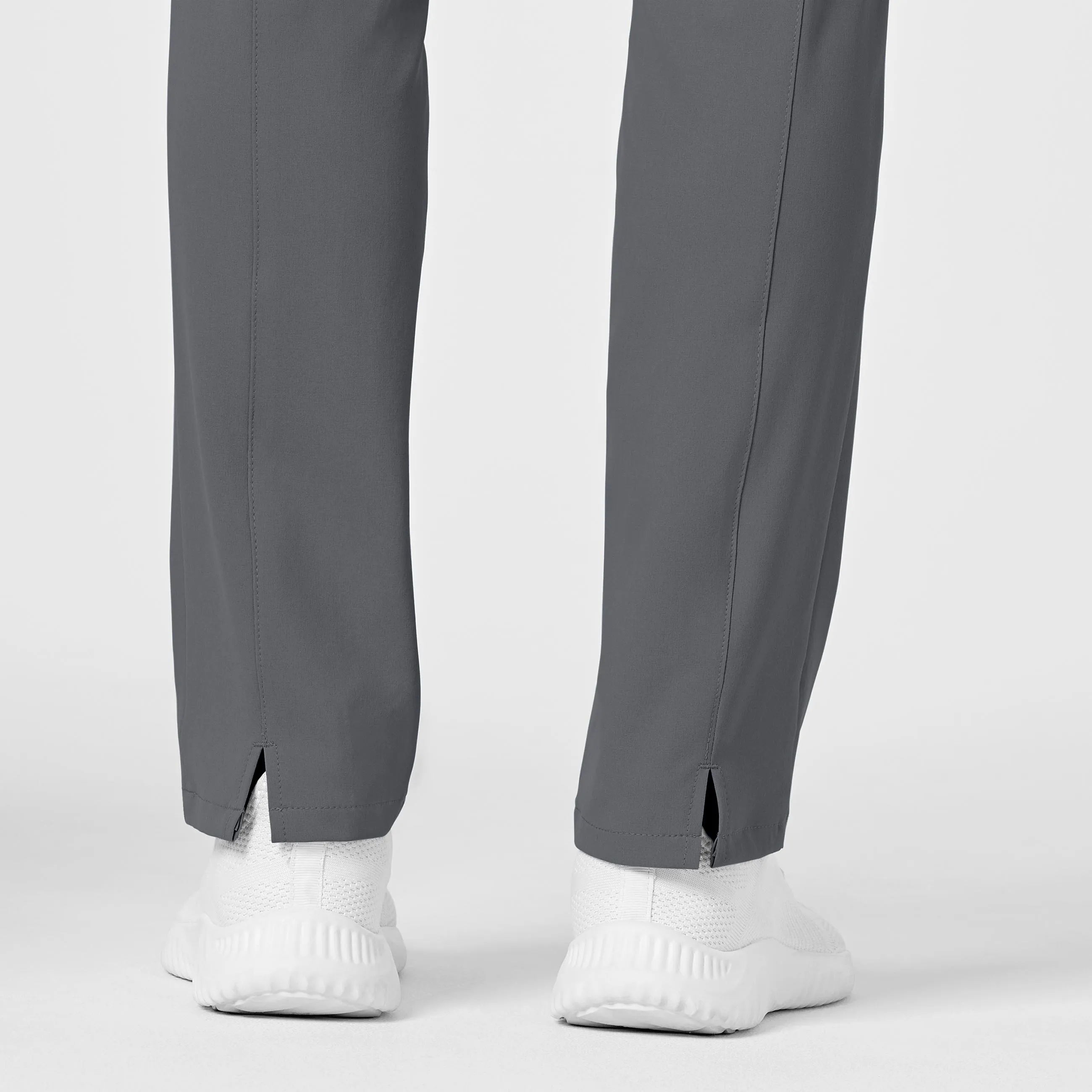 RENEW 5334 High Waist Slim Leg Scrub Pants Pewter