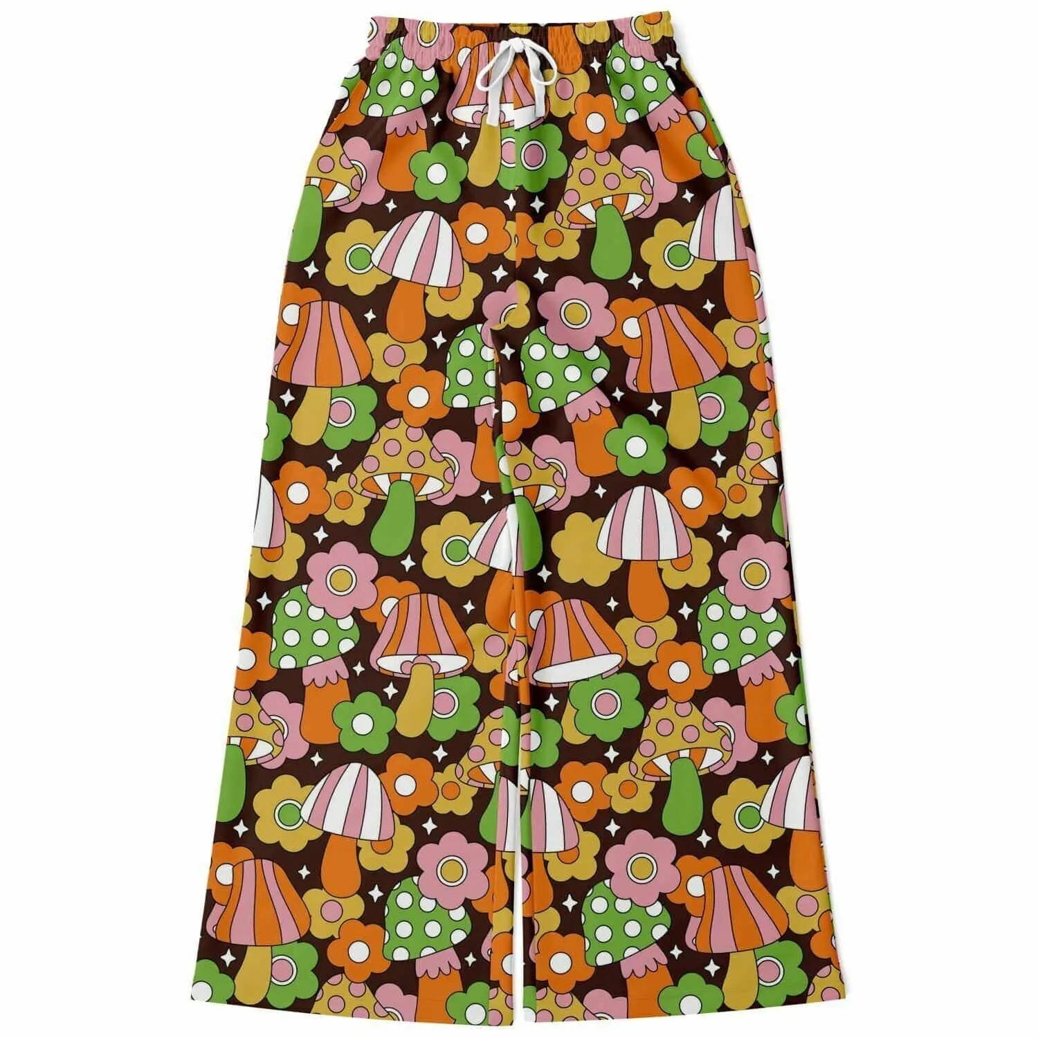 Retro Fungi Love Flare Pants