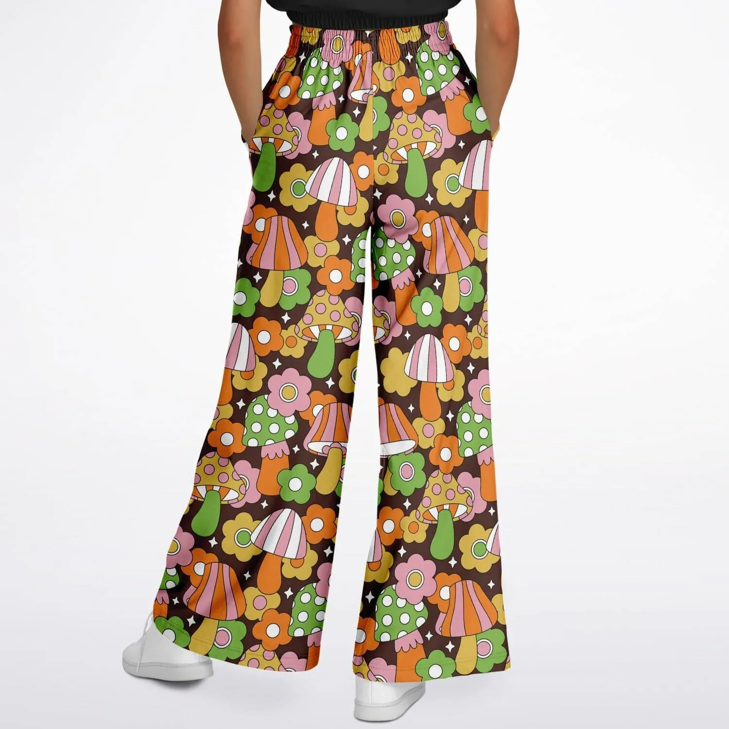 Retro Fungi Love Flare Pants