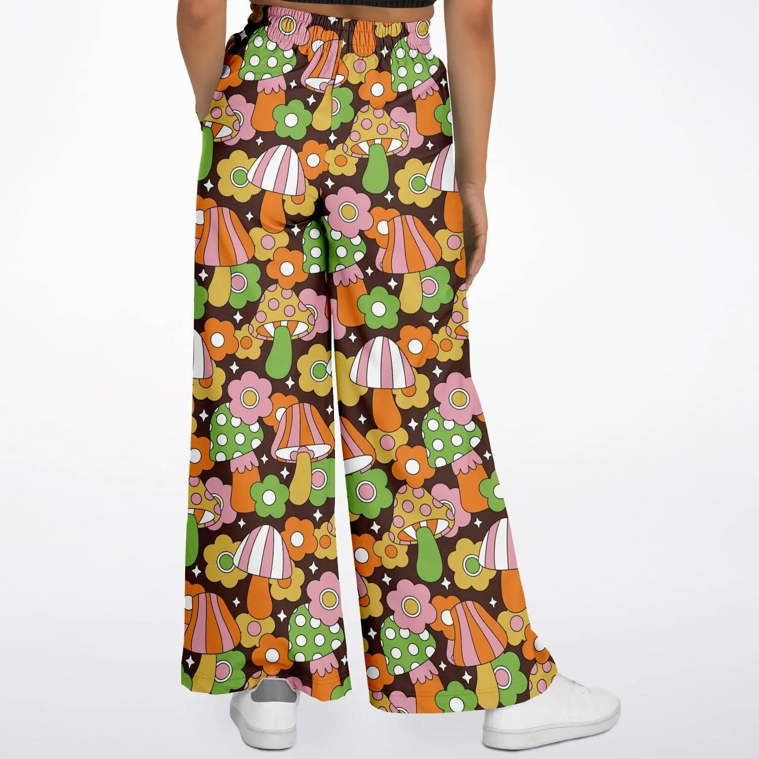 Retro Fungi Love Flare Pants