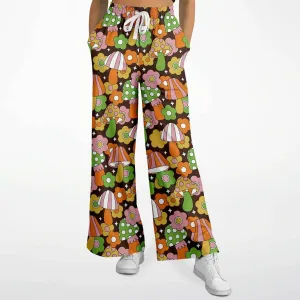 Retro Fungi Love Flare Pants