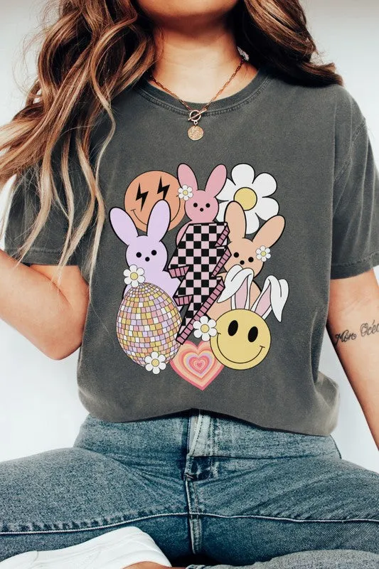 Retro Spring Easter Comfort Colors Graphic Tee