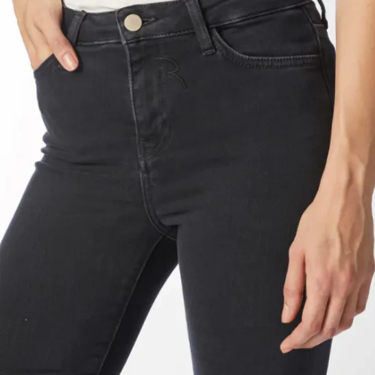 Rich & Royal High Waist Satin Jean