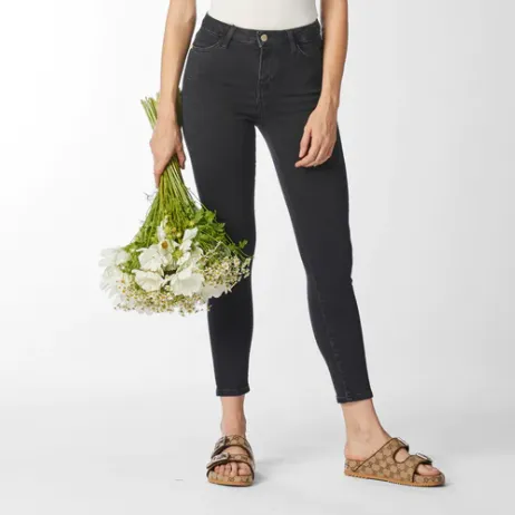 Rich & Royal High Waist Satin Jean