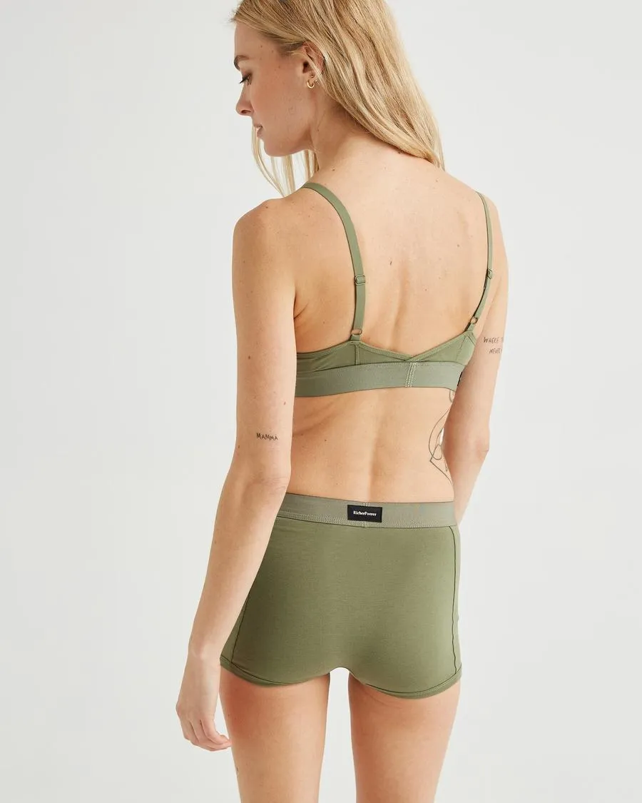 Richer Poorer Classic Bralette (Surplus Green)