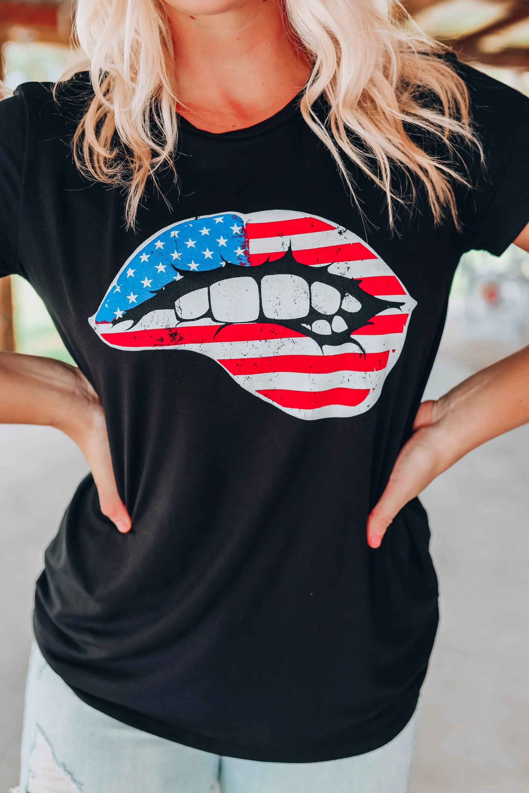 Rockin' The Red White & Blue Graphic Tee