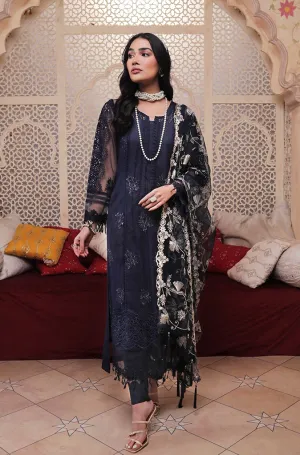 Salwar Kameez Pakistani in Royal Blue Shade #PF355