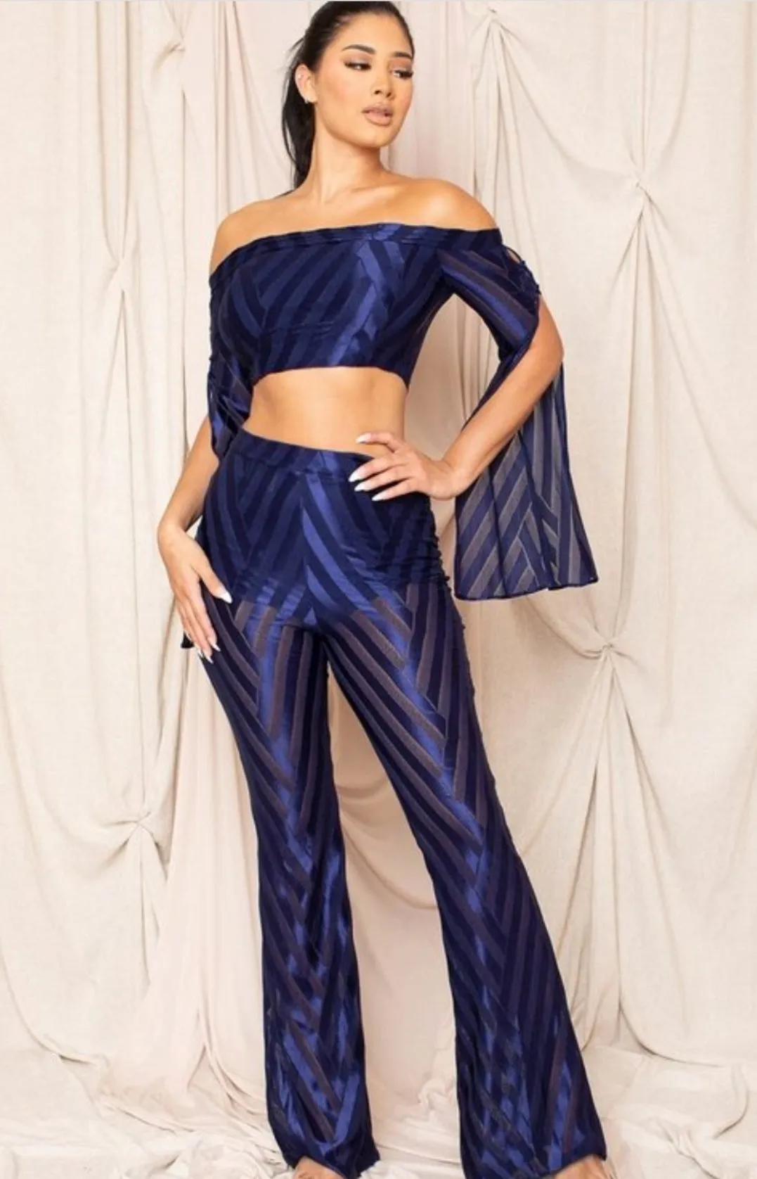 Sexy me Sheer Navy Set