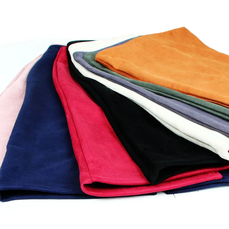 Sexy Multi Color Suede Midi Pencil Skirt Women
