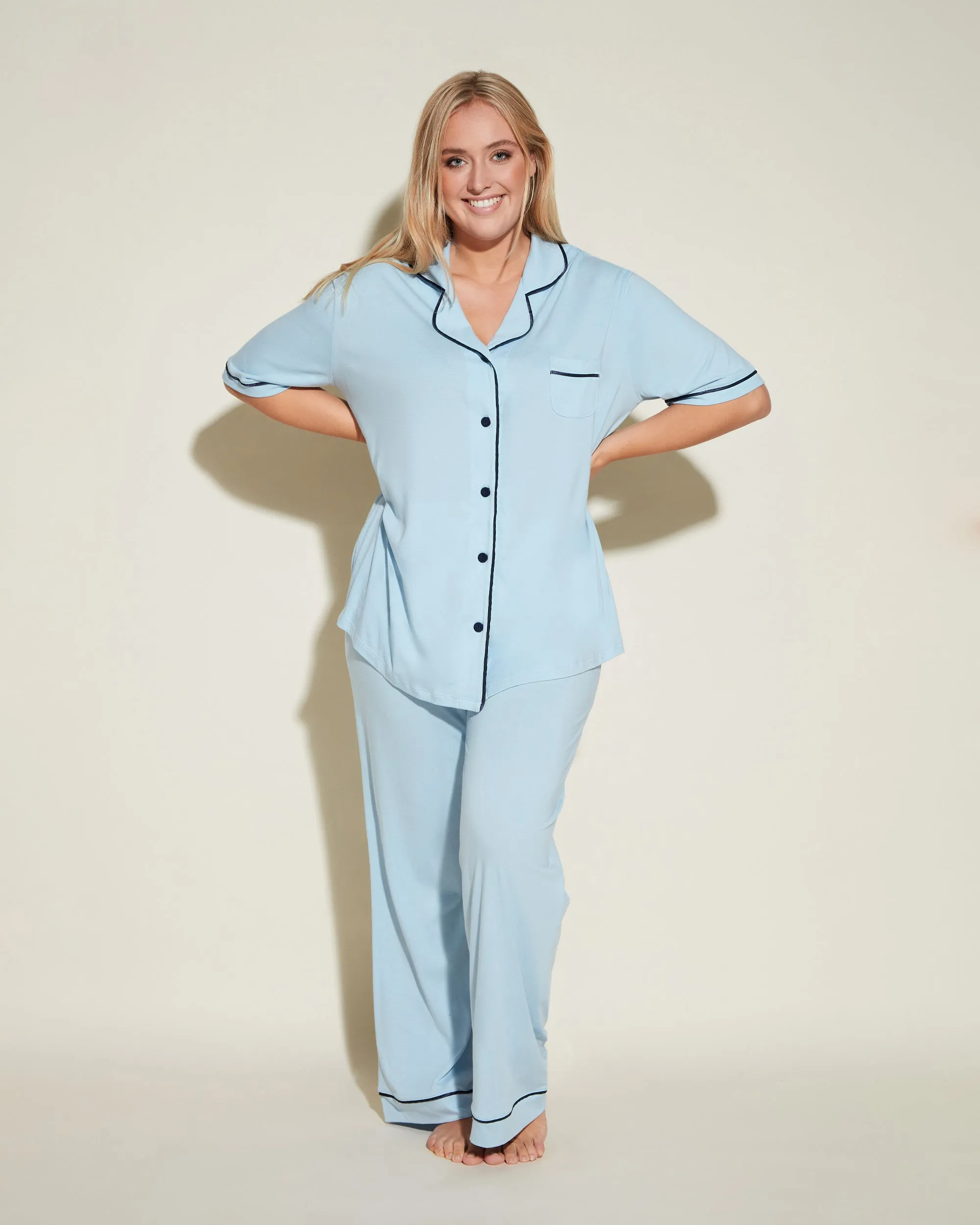 Short Sleeve Top & Pant Pajama Set