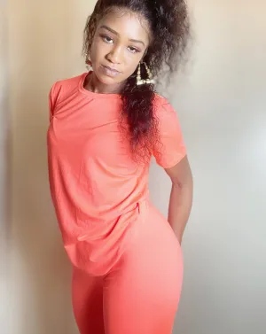Short Sleeve Top & Shorts Lounge Set